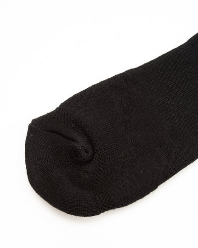 Black Sign Wide Border BS Fit Boot Socks - Midnight Black x Sand Beige - Standard & Strange