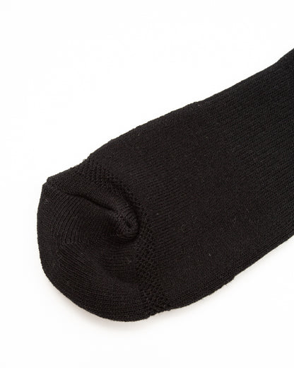 Black Sign Wide Border BS Fit Boot Socks - Midnight Black x Sand Beige - Standard & Strange