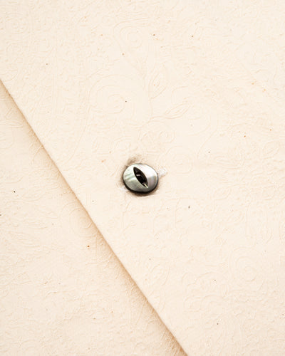 Black Sign “Paisley Jacquard” Cigar Shirt - Ivory - Standard & Strange