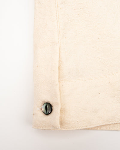 Black Sign “Paisley Jacquard” Cigar Shirt - Ivory - Standard & Strange