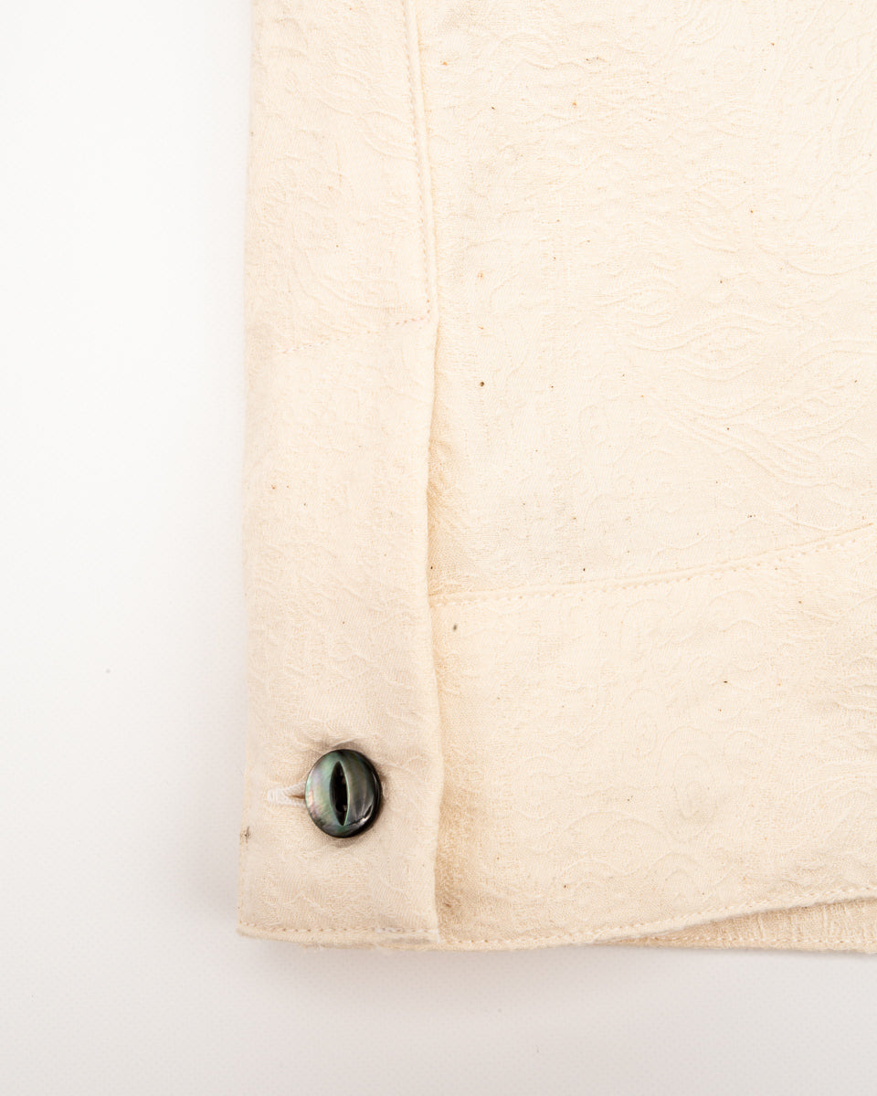 Black Sign “Paisley Jacquard” Cigar Shirt - Ivory - Standard & Strange