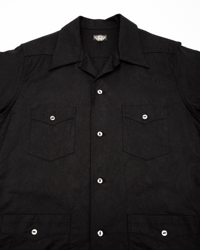 Black Sign “Paisley Jacquard” Cigar Shirt - Midnight Black - Standard & Strange