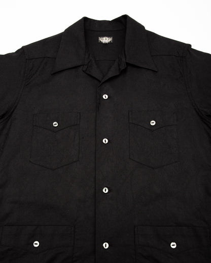 Black Sign “Paisley Jacquard” Cigar Shirt - Midnight Black - Standard & Strange