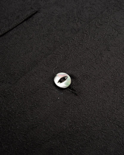 Black Sign “Paisley Jacquard” Cigar Shirt - Midnight Black - Standard & Strange