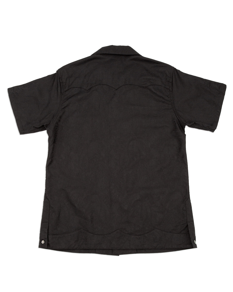 Black Sign “Paisley Jacquard” Cigar Shirt - Midnight Black - Standard & Strange