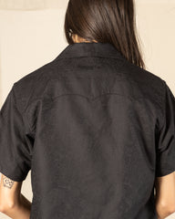 Black Sign “Paisley Jacquard” Cigar Shirt - Midnight Black - Standard & Strange