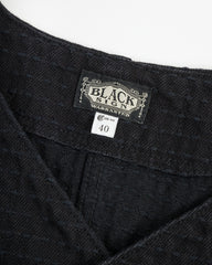 Black Sign "Sashiko" 15.5oz Black Denim Croft Jacket - Midnight Black - Standard & Strange