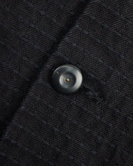 Black Sign "Sashiko" 15.5oz Black Denim Shirt - Midnight Black - Standard & Strange