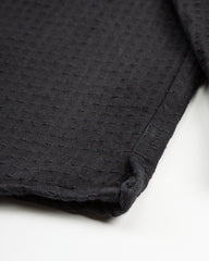 Black Sign "Sashiko" 15.5oz Black Denim Shirt - Midnight Black - Standard & Strange