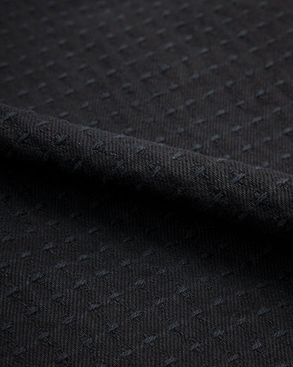 Black Sign "Sashiko" 15.5oz Black Denim Shirt - Midnight Black - Standard & Strange