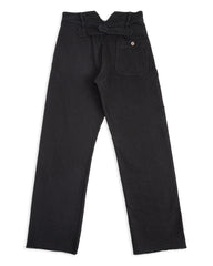 Black Sign "Sashiko" 15.5oz Denim Croft Pants - Midnight Black - Standard & Strange