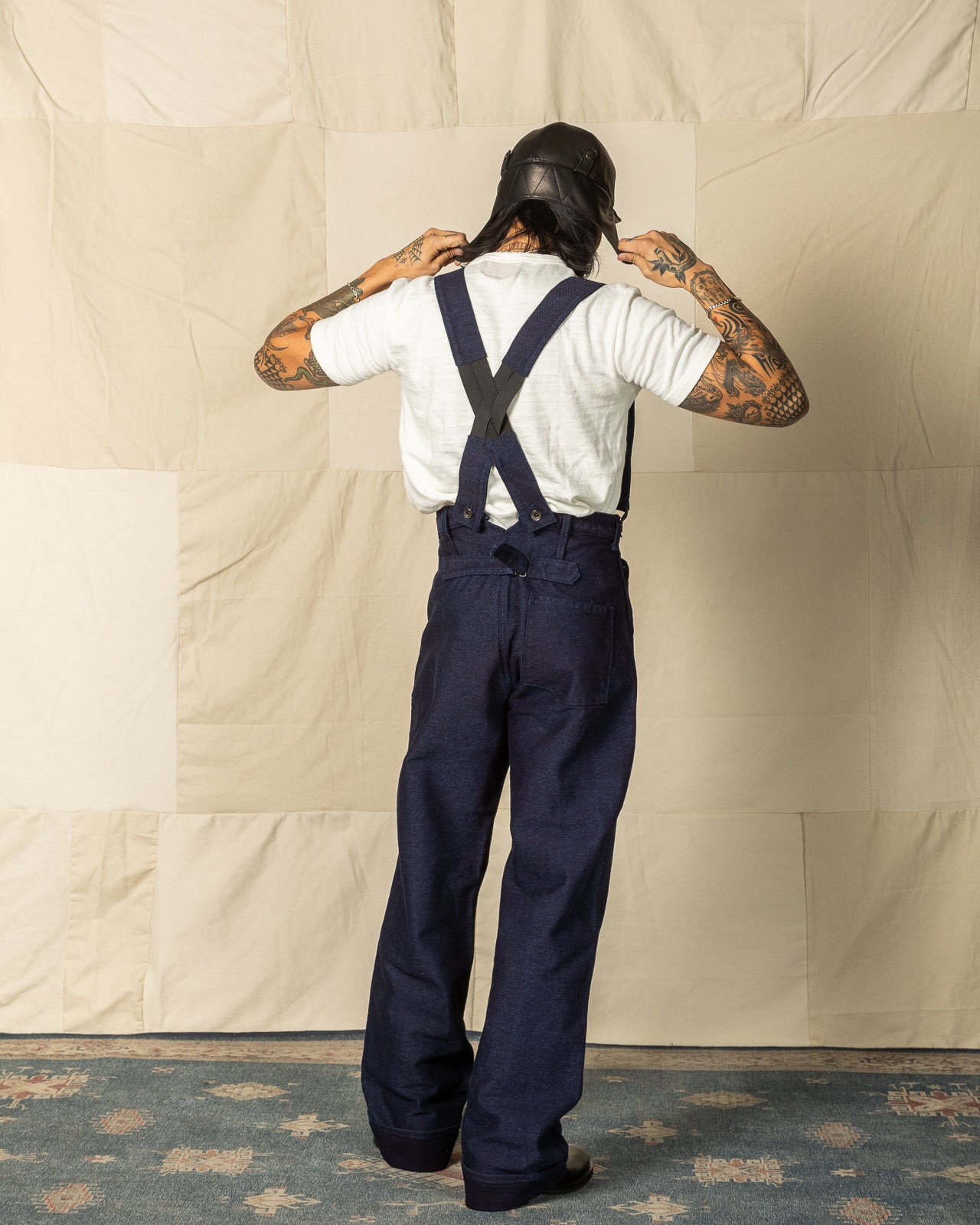 Black Sign "Sashiko" Indigo Miner Waist-Overall - Standard & Strange