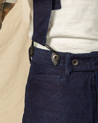 Black Sign "Sashiko" Indigo Miner Waist-Overall - Standard & Strange