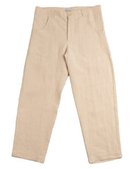 Blluemade Czech Drawstring Pant - Natural Belgian Linen - Standard & Strange