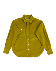 Blluemade Engineer's Shirt - Olive Oil Italian Cotton Corduroy - Standard & Strange