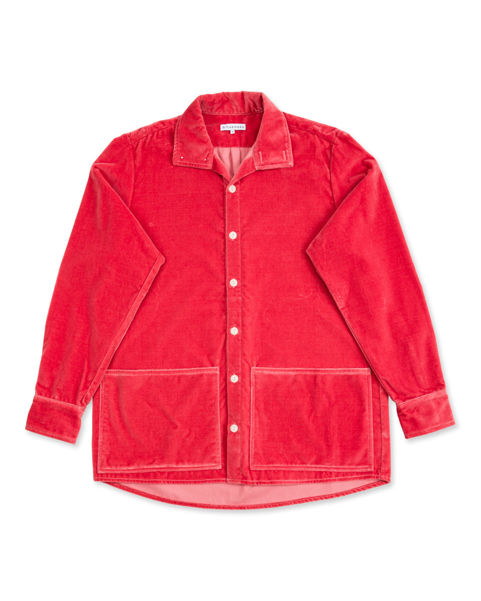 Blluemade Jacket Shirt - Rose Italian Cotton Velvet - Standard & Strange