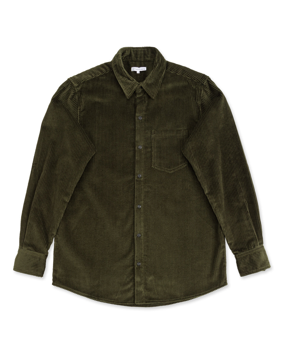 Blluemade Long Sleeved Shirt - Glade Italian Cotton Corduroy - Standard & Strange