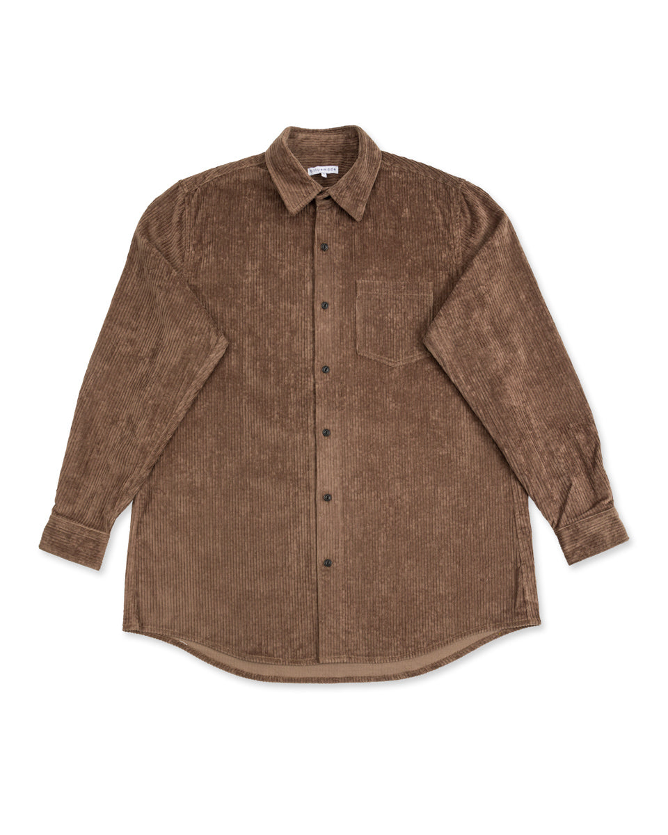 Blluemade Oversized Shirt - Smoke Italian Cotton Corduroy - Standard & Strange