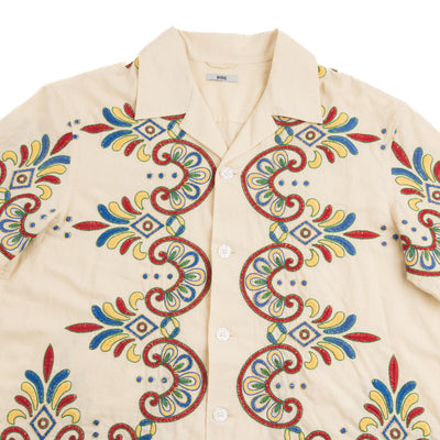 Bode Embroidered Carnival S/S Shirt - Ecru - Standard & Strange