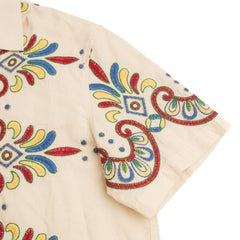 Bode Embroidered Carnival S/S Shirt - Ecru - Standard & Strange
