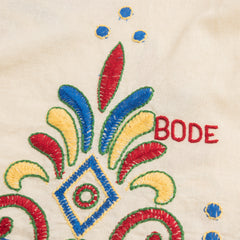 Bode Embroidered Carnival S/S Shirt - Ecru - Standard & Strange