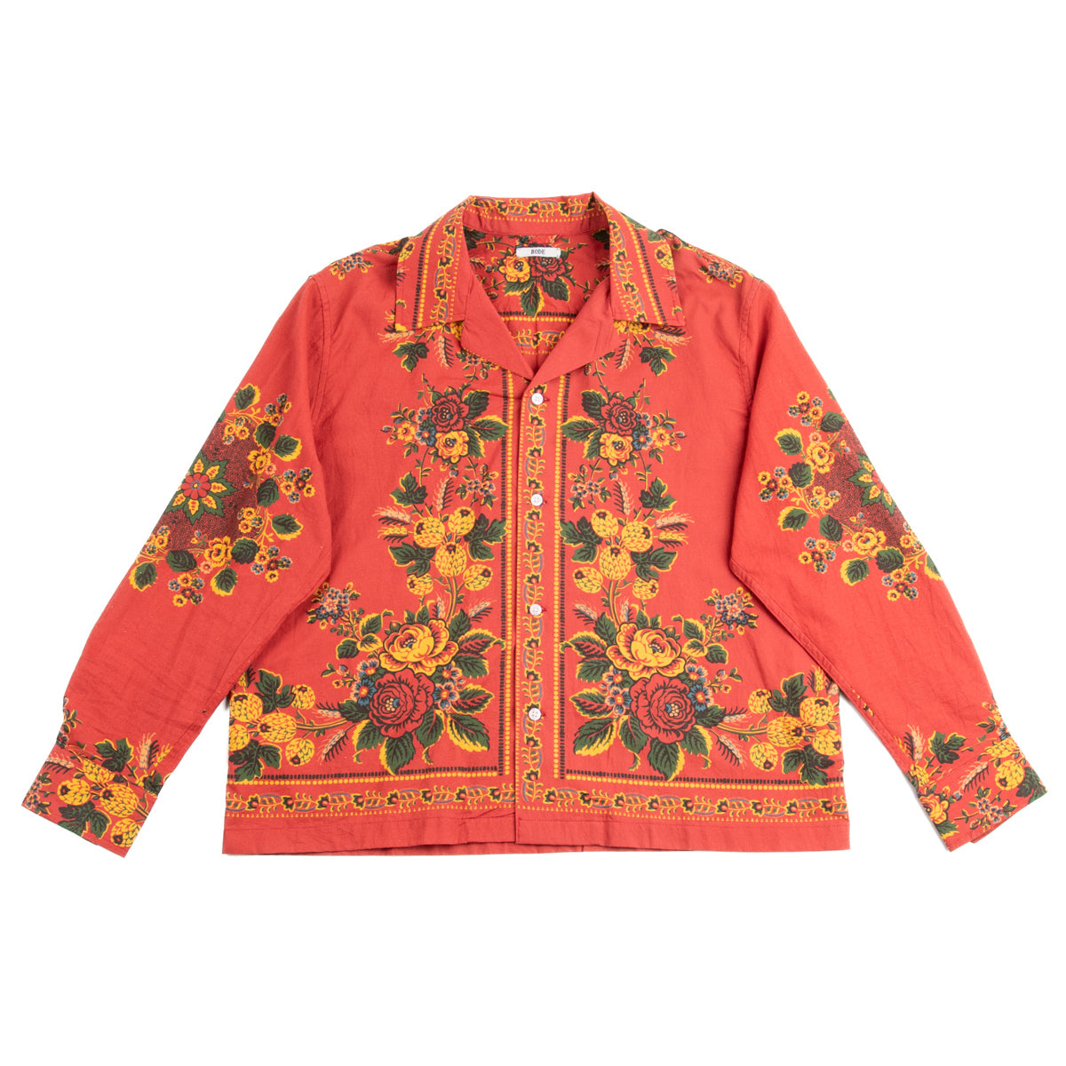 Bode Floribunda LS Shirt - Red Multi – Standard & Strange