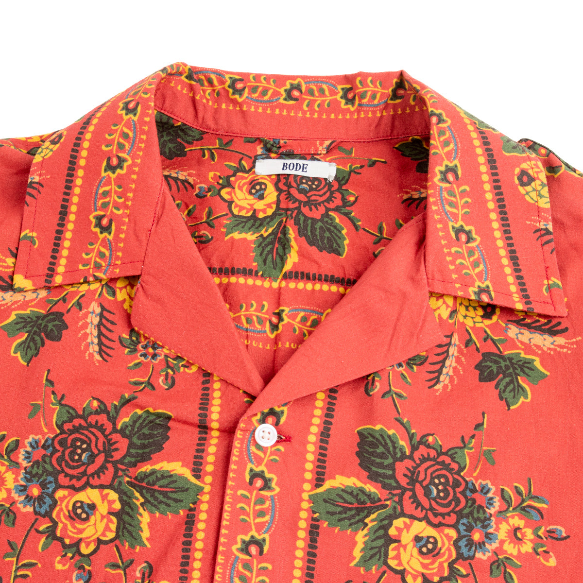 Bode Floribunda LS Shirt - Red Multi - Standard & Strange