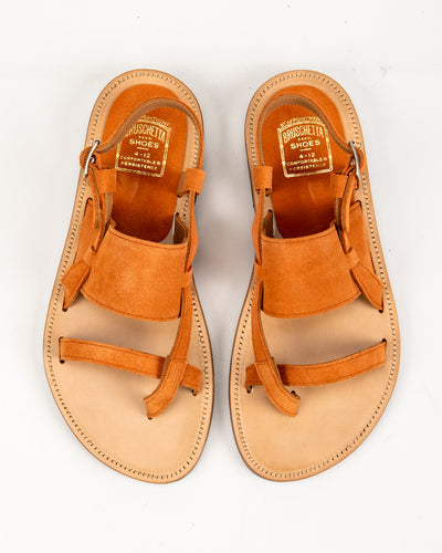 Malheur Sandal - Orange Suede