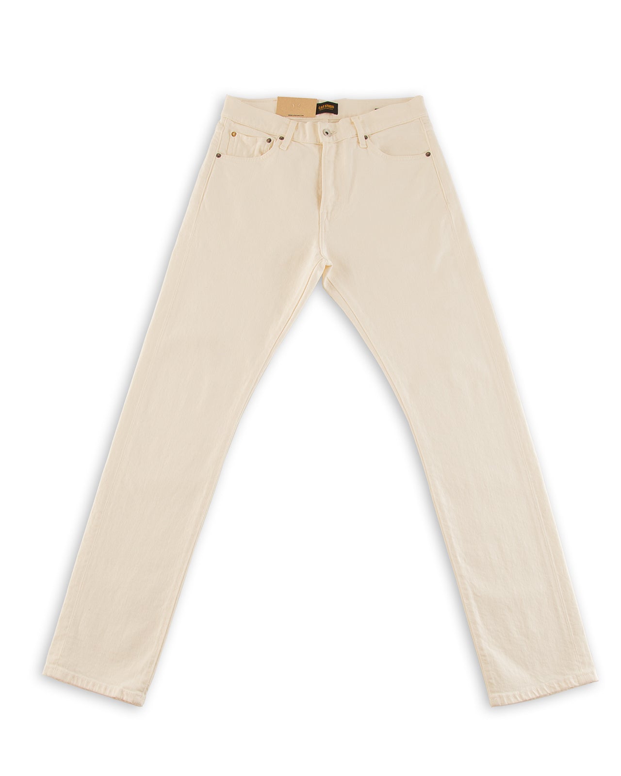 C.O.F Studio M8 Straight Fit - Organic Ecru Stone Wash - Standard & Strange