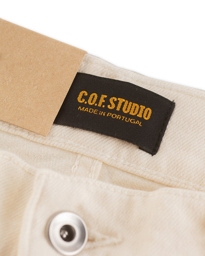 C.O.F Studio M8 Straight Fit - Organic Ecru Stone Wash - Standard & Strange