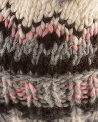 Chamula Double Cuff Cap - Fair Isle #3 - Pearl Gray Heather - Standard & Strange