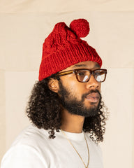 Chamula Double Cuff Cap Fisherman - Red - Standard & Strange