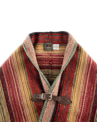 Chamula Merino Wool Blanket Poncho - Southwestern Stripe - Standard & Strange