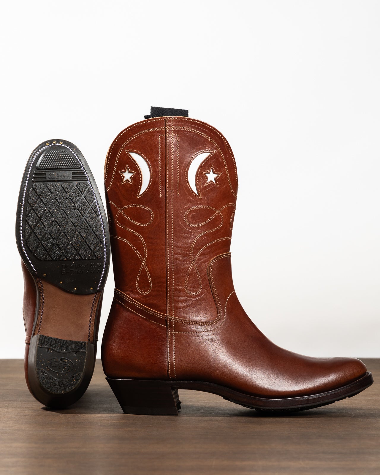 Clinch Boots Cowboy Boot "Horned Moon" Brown Horsehide HR Last
