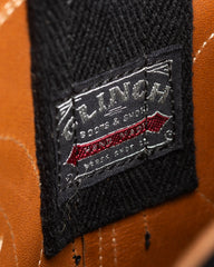 Clinch Boots Cowboy Boot "Horned Moon" - Black Horsehide - HR Last - Standard & Strange