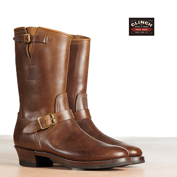 Clinch Boots Engineer Boot - Natural Horsebutt - CN Wide Last - Standard & Strange