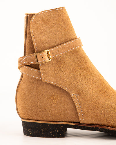 Clinch Boots Jodhpur Boot - Natural Gustave Roughout Cowhide - CN Wide Last - Standard & Strange
