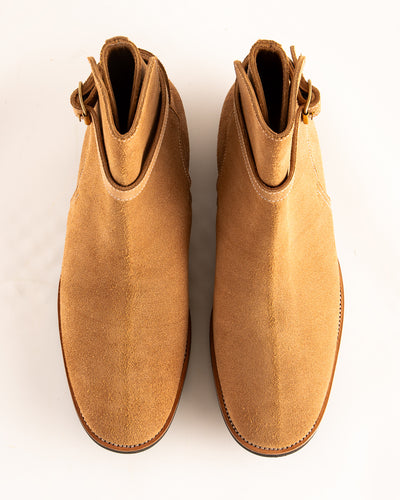 Clinch Boots Jodhpur Boot - Natural Gustave Roughout Cowhide - CN Wide Last - Standard & Strange