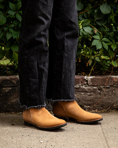 Clinch Boots Jodhpur Boot - Natural Gustave Roughout Cowhide - CN Wide Last - Standard & Strange