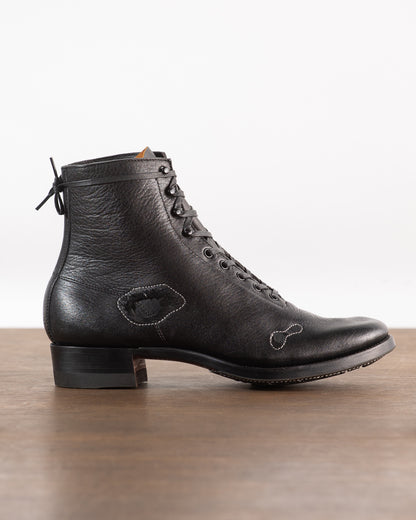 Clinch Boots DITWOL Milne Boots - Black Patchwork Deerskin - FR Last - Standard & Strange