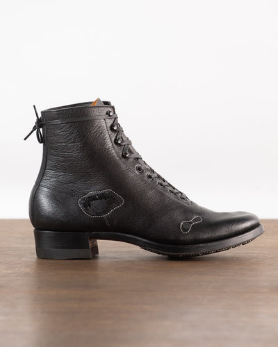 Clinch Boots DITWOL Milne Boots - Black Patchwork Deerskin - FR WIDE Last - Standard & Strange