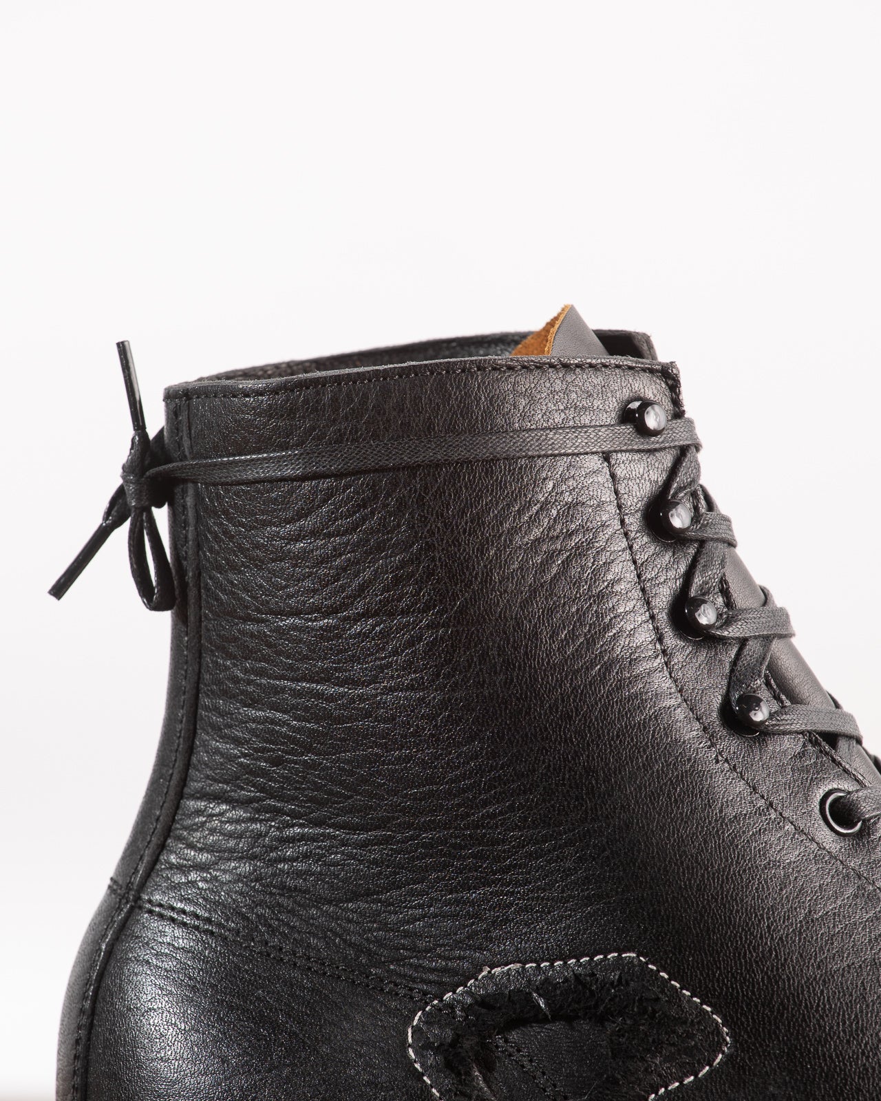 Clinch Boots DITWOL Milne Boots - Black Patchwork Deerskin - FR WIDE Last - Standard & Strange