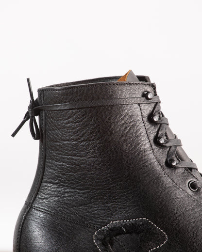 Clinch Boots DITWOL Milne Boots - Black Patchwork Deerskin - FR WIDE Last - Standard & Strange