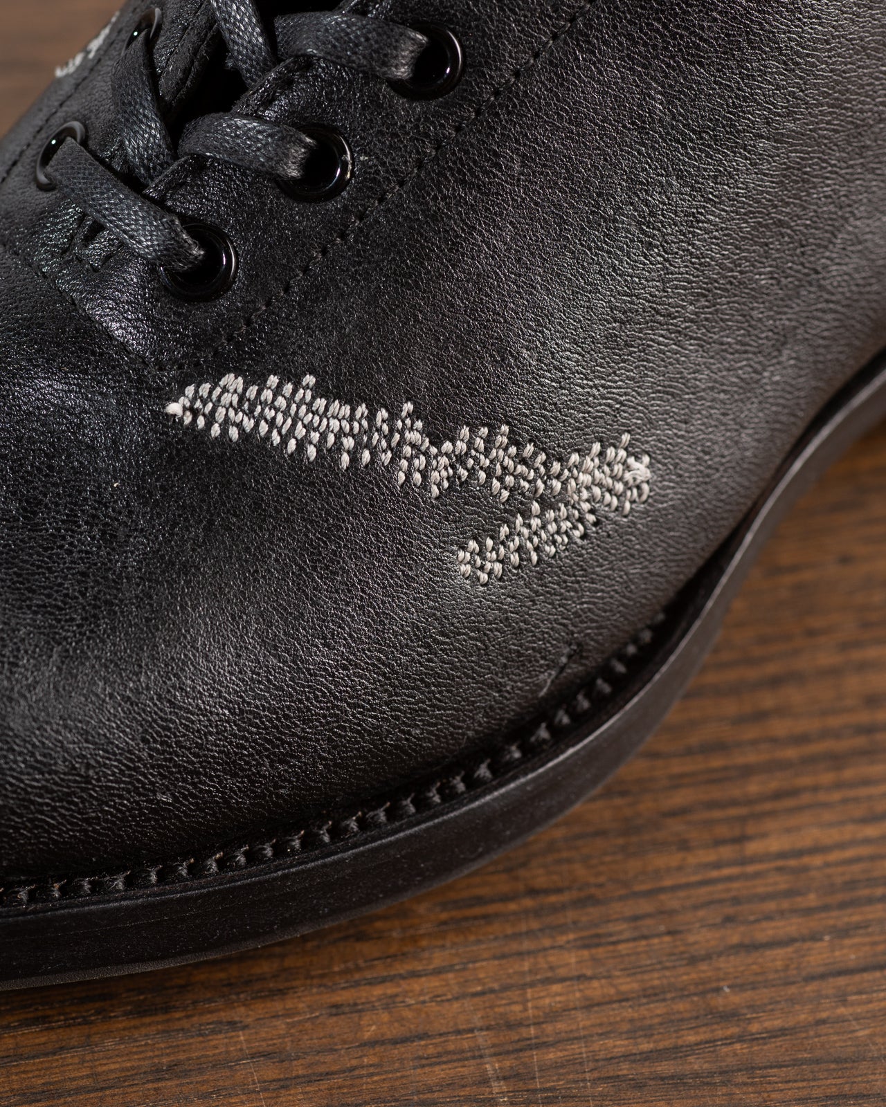 Clinch Boots DITWOL Milne Boots - Black Patchwork Deerskin - FR WIDE Last - Standard & Strange