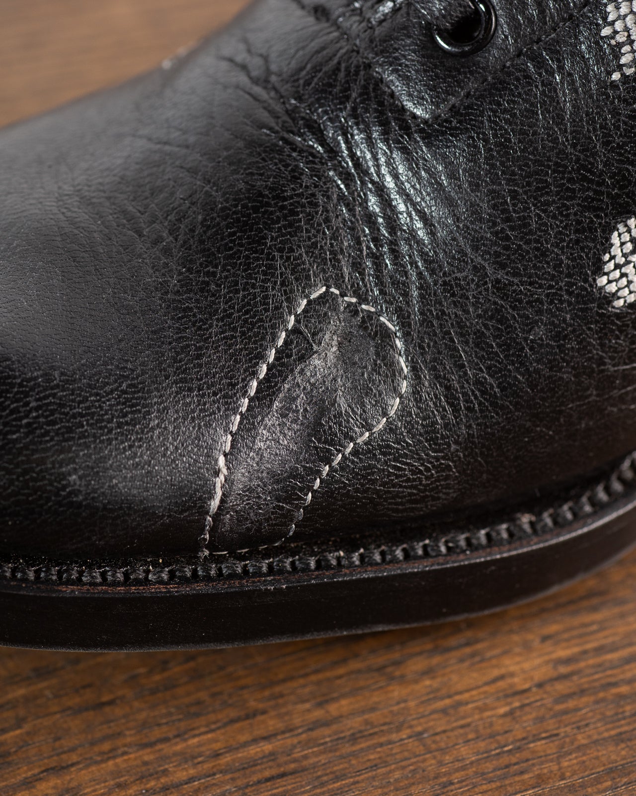 Clinch Boots DITWOL Milne Boots - Black Patchwork Deerskin - FR WIDE Last - Standard & Strange