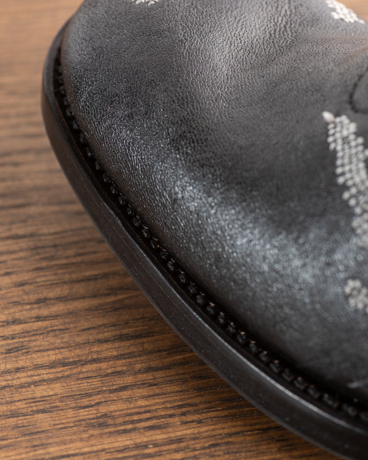 Clinch Boots DITWOL Milne Boots - Black Patchwork Deerskin - FR Last - Standard & Strange