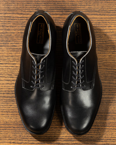 Clinch Boots Service Shoe - Black Calf - MIL-WIDE Last - Standard & Strange