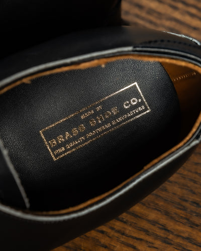 Clinch Boots Service Shoe - Black Calf - MIL-WIDE Last - Standard & Strange