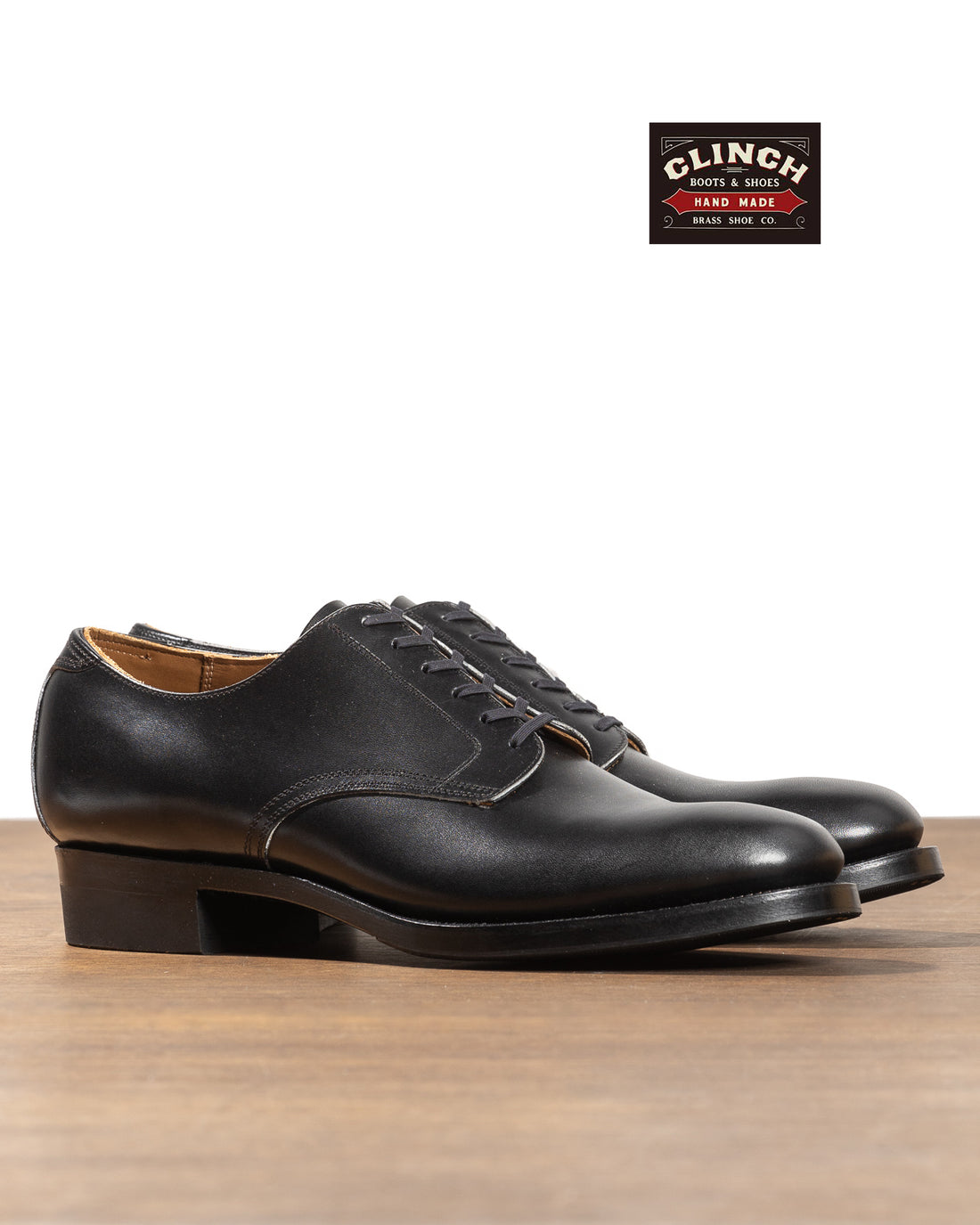 Clinch Boots Service Shoe - Black Calf - MIL-WIDE Last - Standard & Strange