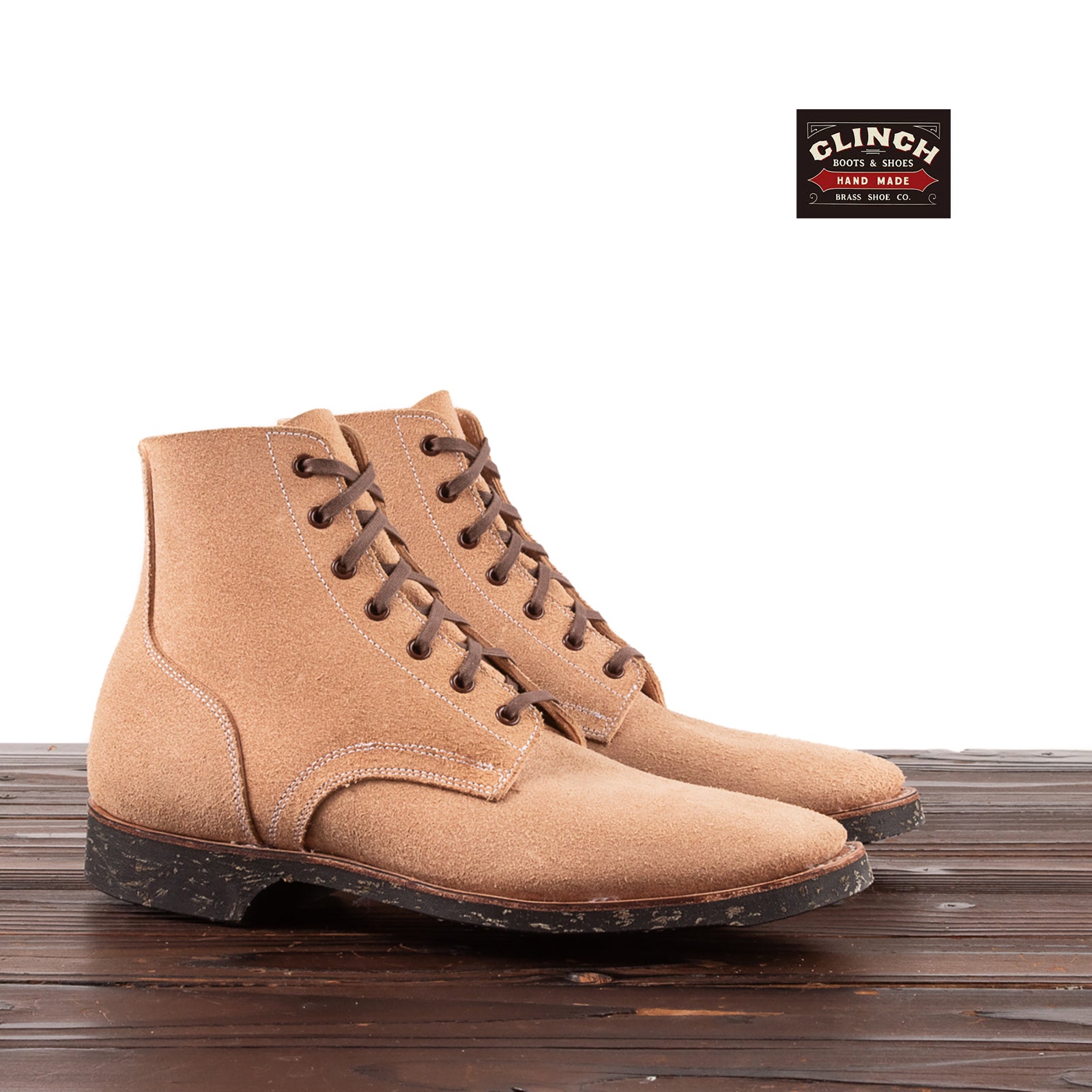 Clinch Boots Yeager Boot - Natural Roughout - CN-S Last – Standard 